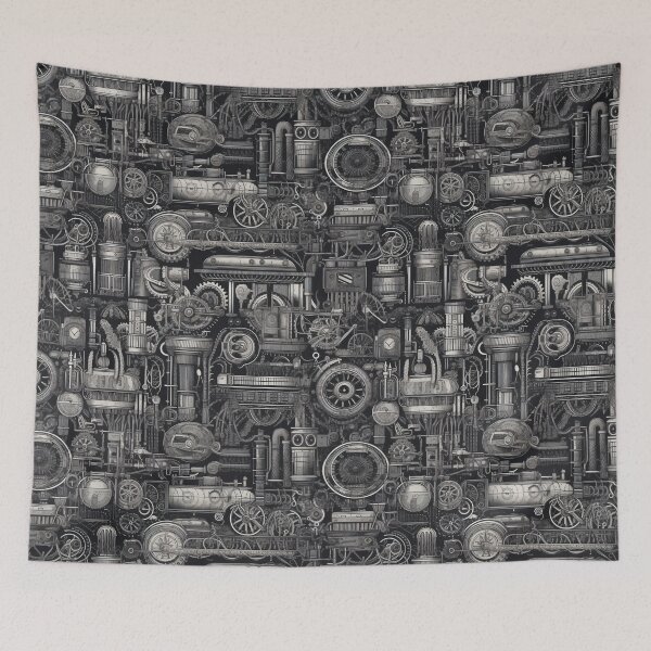 Item preview, Steampunk Sketch Pattern Design designed and sold by Juuskus.