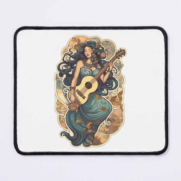 Item preview, Guitar Goddess - Musician Art for Women designed and sold by PeelnProduce.