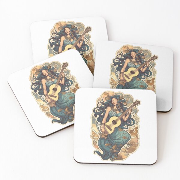 Item preview, Guitar Goddess - Musician Art for Women designed and sold by PeelnProduce.
