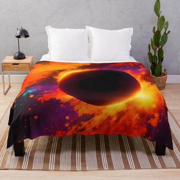 Item preview, Vibrant Total Eclipse with Red Sky Splashes designed and sold by Aaron2610.
