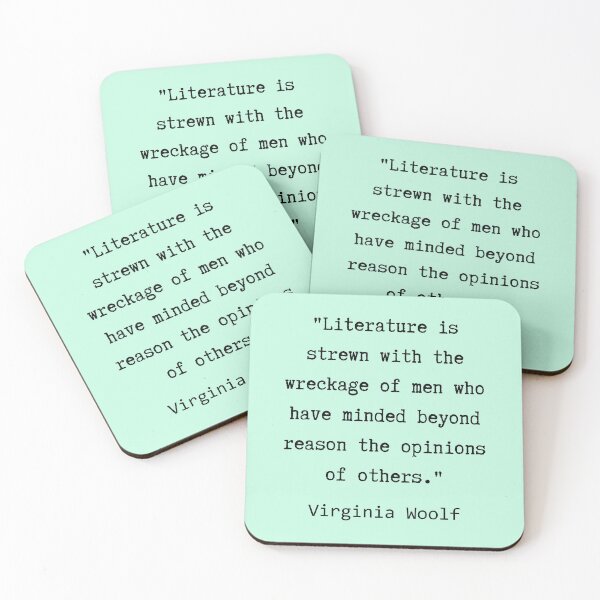 Item preview, Virginia Woolf quote:  Literature is strewn with the wreckage of men.... designed and sold by artbleed.