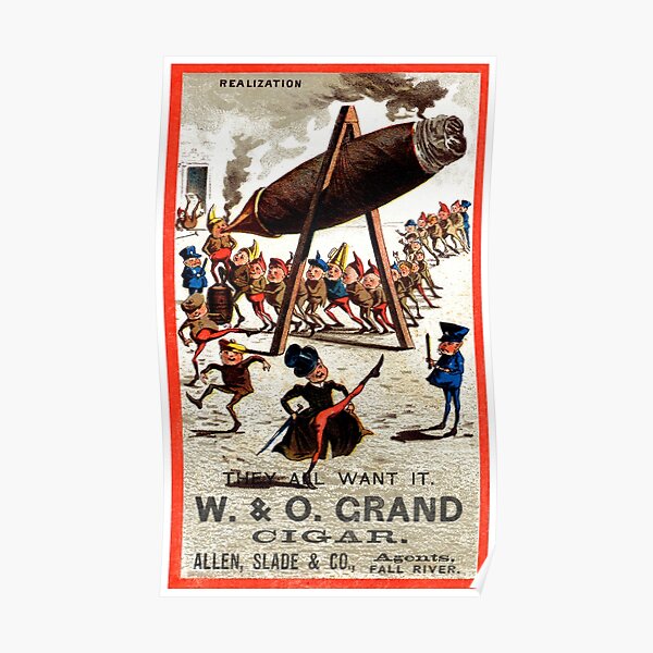 19th C. Grand Cigar Poster