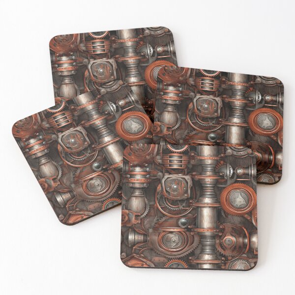 Item preview, Steampunk Piston Pattern Design designed and sold by Juuskus.