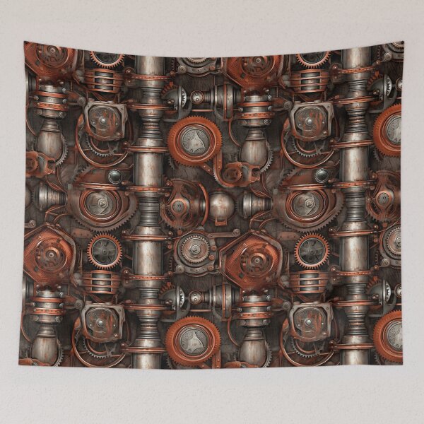 Item preview, Steampunk Piston Pattern Design designed and sold by Juuskus.