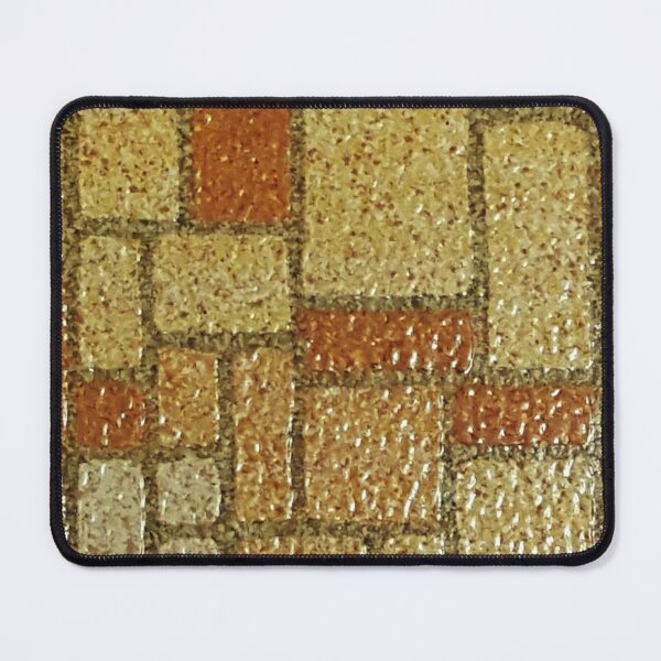 Item preview, Vintage Linoleum Gold Squares and Rectangles designed and sold by WigOutlet.