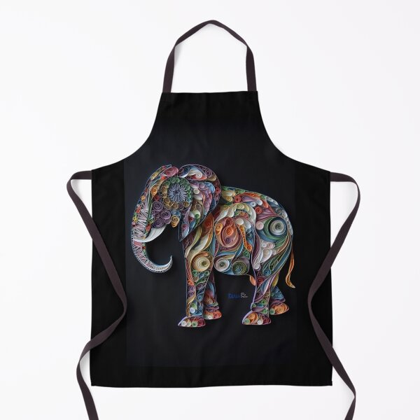 Item preview, Colorful Elephant Quilling Artwork designed and sold by ArtbyAiGallery.
