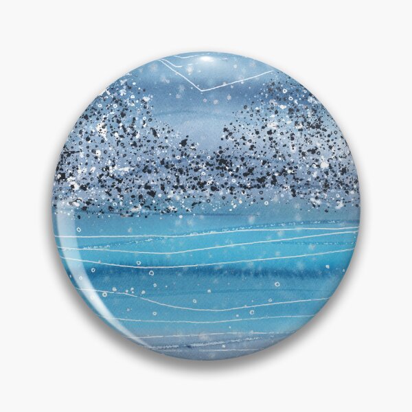 Item preview, Nature and landscapes, blue landscape, sea and mountains designed and sold by anaozzart.