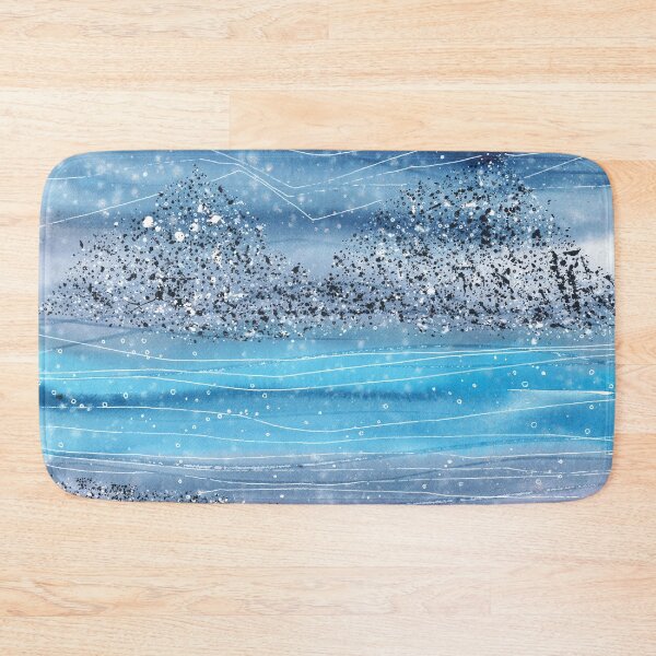 Item preview, Nature and landscapes, blue landscape, sea and mountains designed and sold by anaozzart.