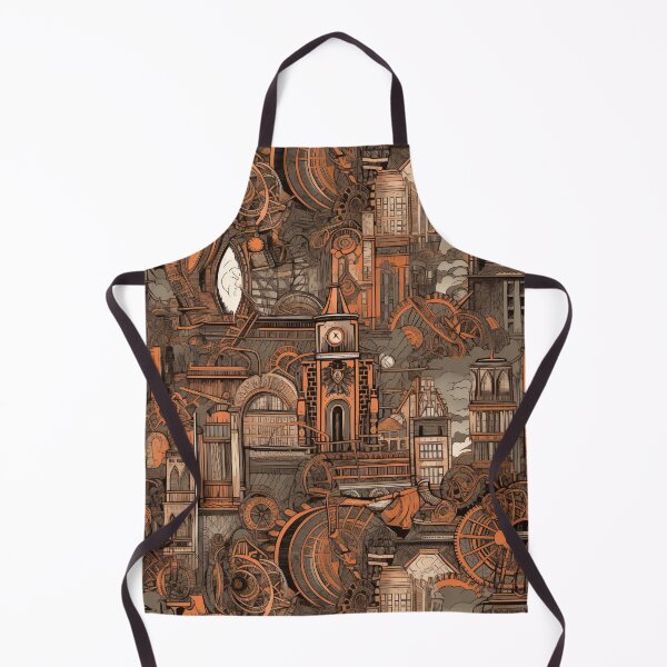 Item preview, Steampunk Cityscape Sketch Pattern Design designed and sold by Juuskus.
