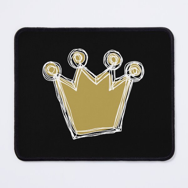 Item preview, White and Gold Crown Minimalist Sketch designed and sold by ellenhenry.