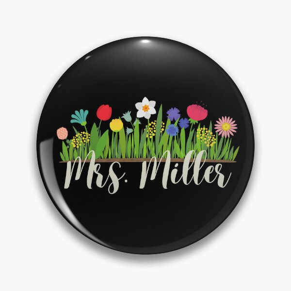 Item preview, Mrs. Miller Teacher Married Flowers designed and sold by SunfullyYours.