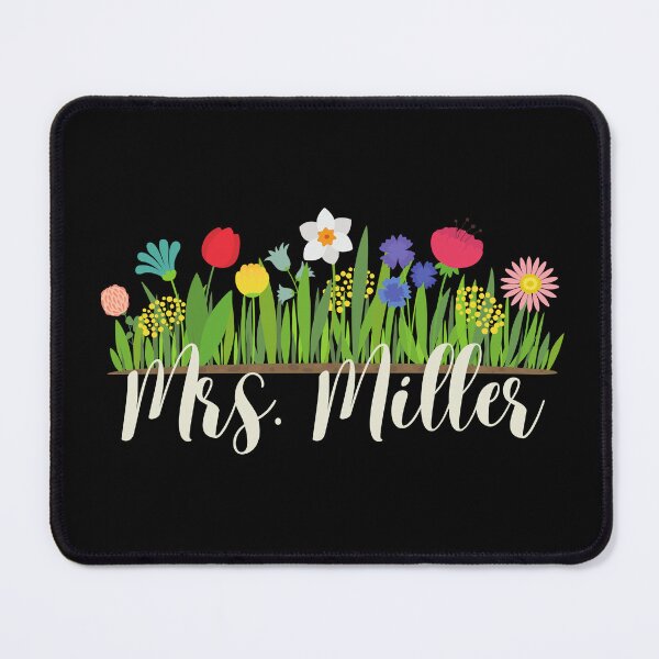 Item preview, Mrs. Miller Teacher Married Flowers designed and sold by SunfullyYours.