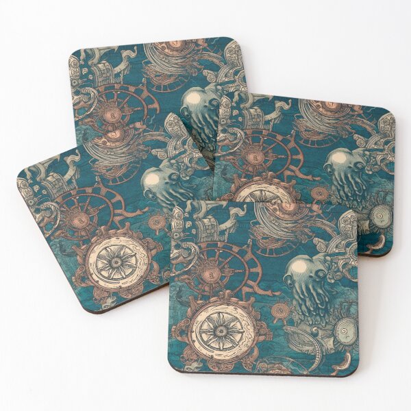 Item preview, Steampunk Nautical Sketch Pattern designed and sold by Juuskus.