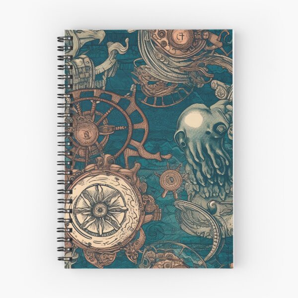 Item preview, Steampunk Nautical Sketch Pattern designed and sold by Juuskus.