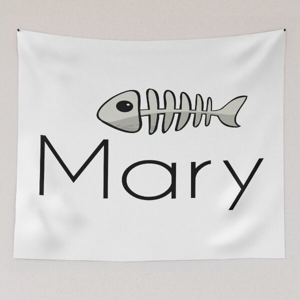 Artikelvorschau, Mary Cute Fish Bone Mein Name ist Mary. entworfen und verkauft von ProjectX23.