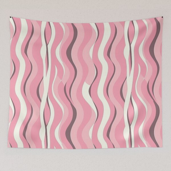 Item preview, Pink Wavy Lines designed and sold by Splargo Digital Prints.