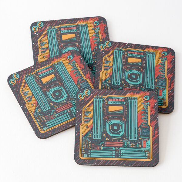 Item preview, Colorful motherboard in arcade look designed and sold by AIArcade.