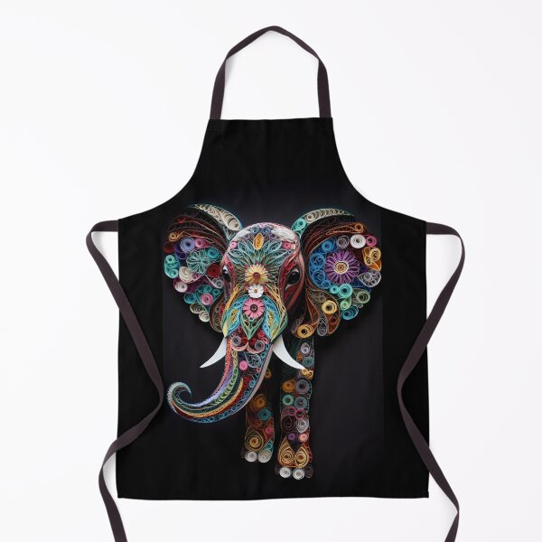Item preview, Colorful Elephant Quilling Artwork designed and sold by ArtbyAiGallery.
