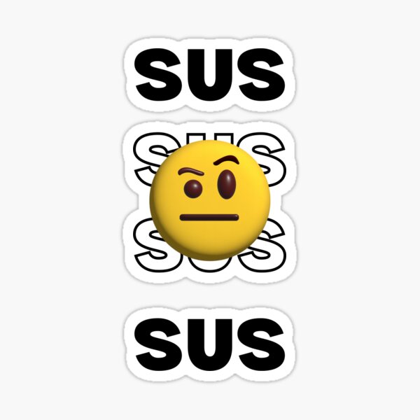 Youre Sus Emoji | Sticker