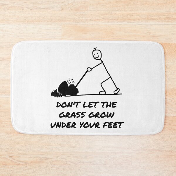 Item preview, Funny Gardener Mowing Lawn designed and sold by michellelegrand.