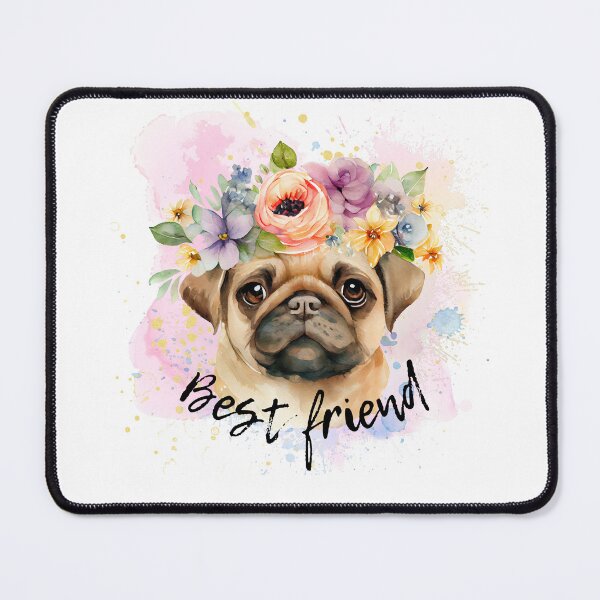 Item preview, Sweet best friend pug love designed and sold by Gapanaart.