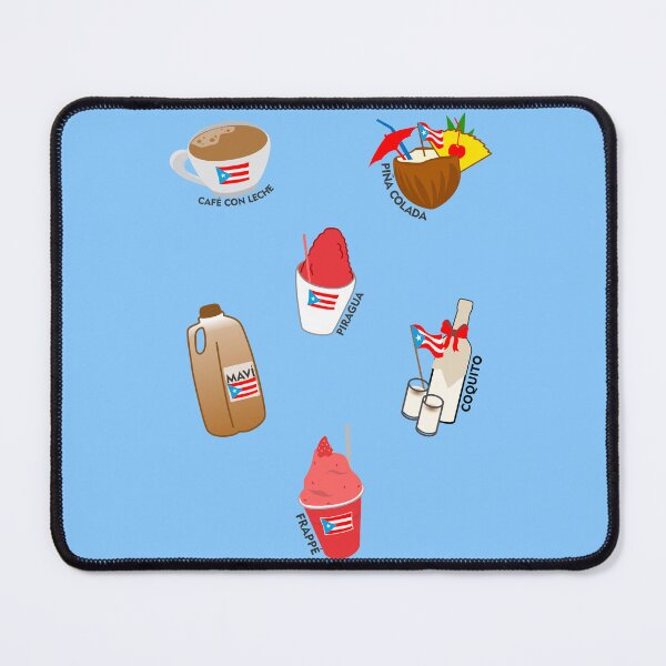 Item preview, Puerto Rican Drinks Milk Coffee Pina Colada Smoothie Coquito Mavi Snow Cone Boricua Flag designed and sold by byDarling.