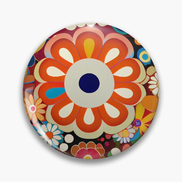 Item preview, Modern Retro Floral Pattern designed and sold by MTJ-Mushrooms.