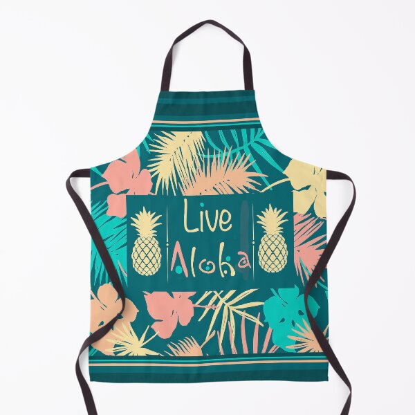 Item preview, Live Aloha Message with Tropical Leaves designed and sold by J Marielle Designs.