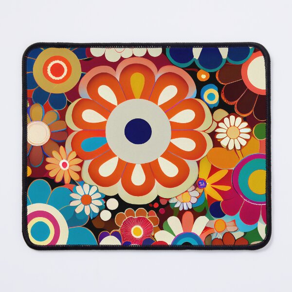 Item preview, Modern Retro Floral Pattern designed and sold by MTJ-Mushrooms.