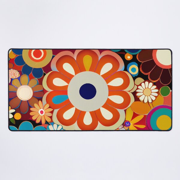 Item preview, Modern Retro Floral Pattern designed and sold by MTJ-Mushrooms.
