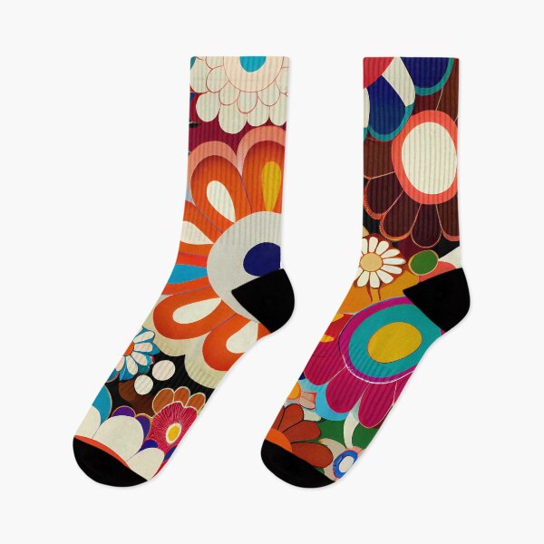 Item preview, Modern Retro Floral Pattern designed and sold by MTJ-Mushrooms.