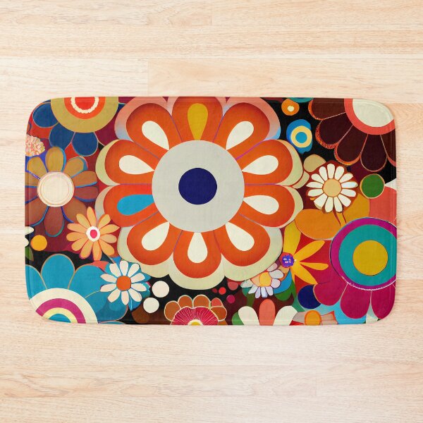 Item preview, Modern Retro Floral Pattern designed and sold by MTJ-Mushrooms.