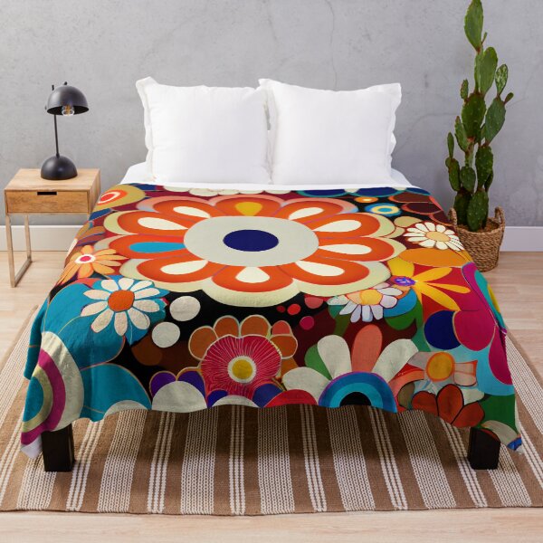 Item preview, Modern Retro Floral Pattern designed and sold by MTJ-Mushrooms.