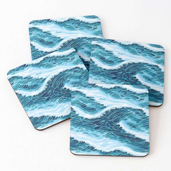 Item preview, Ocean Waves Pattern designed and sold by Pattrnz.
