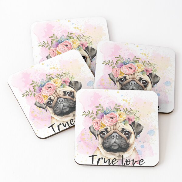 Item preview, True love pug,best friend dog for dog lovers and pug lovers designed and sold by Gapanaart.