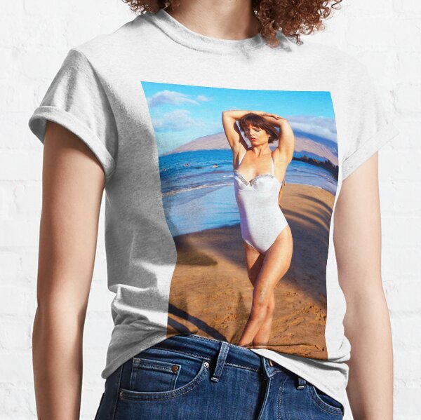 Model on the Beach in Maui in the Morning digital photo of female model in Hawaii Classic T-Shirt