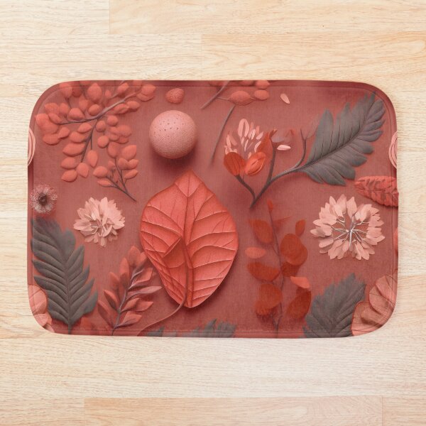 Item preview, Modern Red Vegetation Pattern designed and sold by Hazmat-AI7.