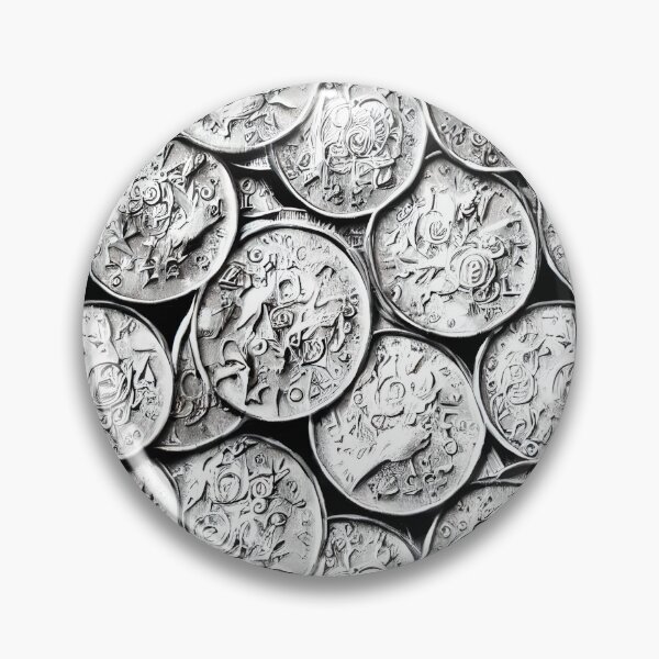 Item preview, Silver Coins Pattern designed and sold by Pattrnz.