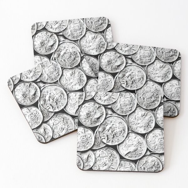 Item preview, Silver Coins Pattern designed and sold by Pattrnz.