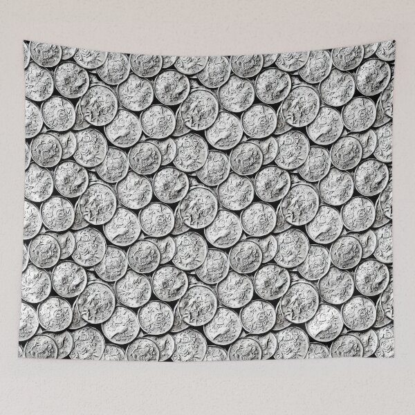 Item preview, Silver Coins Pattern designed and sold by Pattrnz.