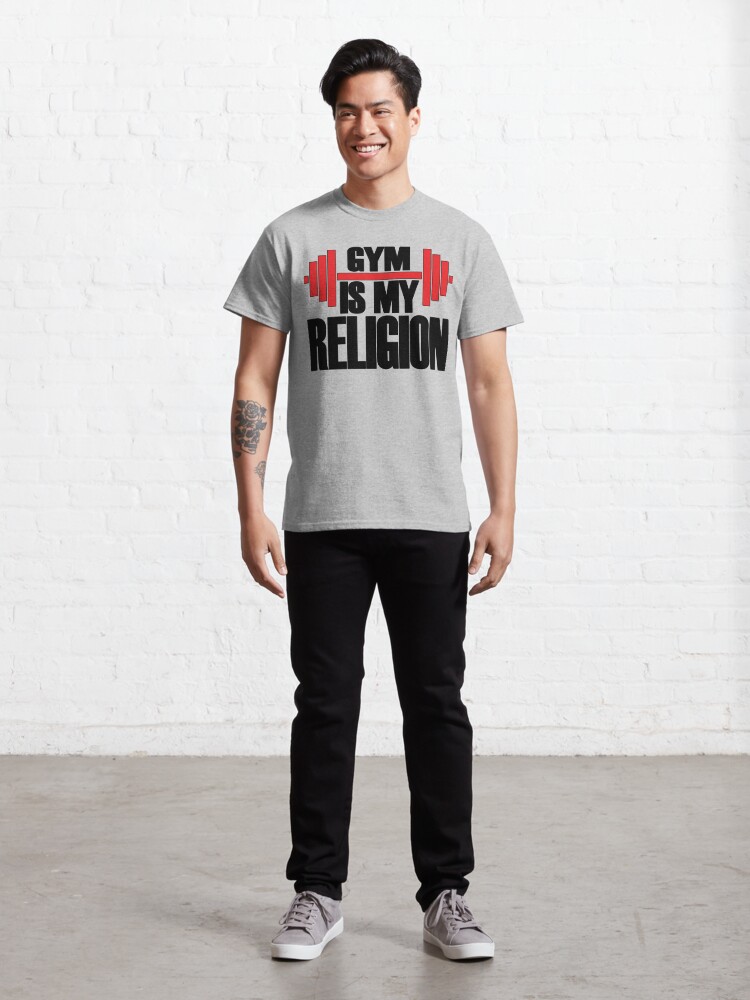Download "Gym Is My Religion" T-shirt by MonkeyLogick | Redbubble