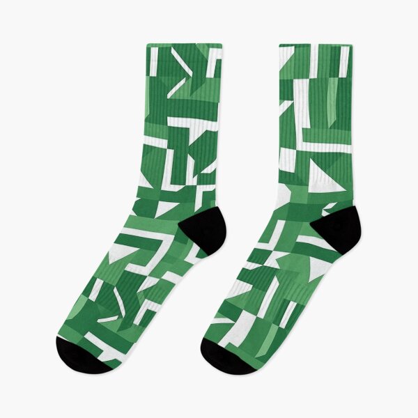 Item preview, Green Geometric Shapes designed and sold by Splargo Digital Prints.
