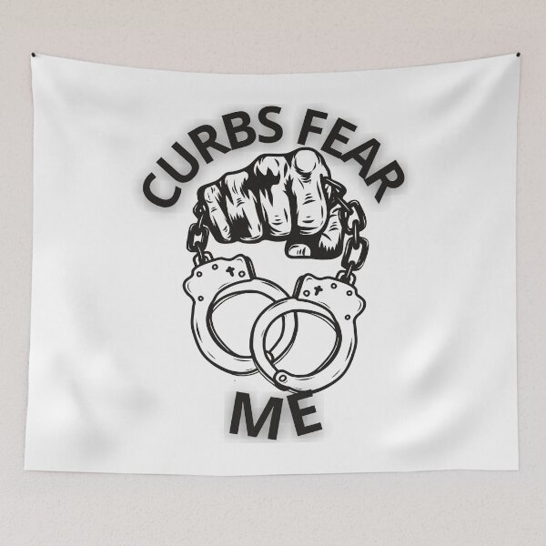 Item preview, CURBS FEAR ME T-SHIRT designed and sold by Moronova   ⭐⭐⭐⭐⭐.