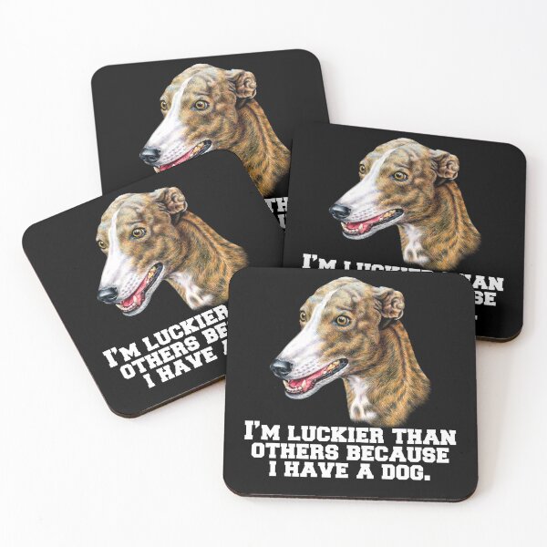 Item preview, Greyhound Dog Owner I’m Luckier Than Others Because I Have A Dog   designed and sold by fantasticdesign.