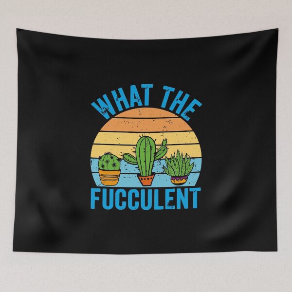 Item preview, What The Fucculent Retro Succulents Cactus Plants Gardening Saying designed and sold by Style4You24.