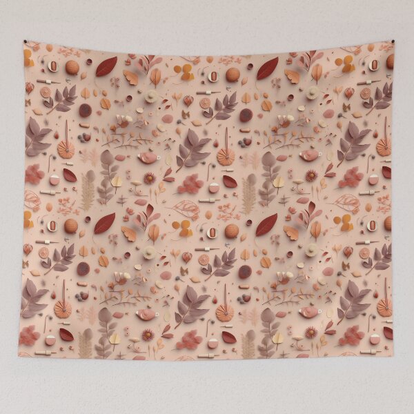 Item preview, Modern Brown Vegetation Pattern designed and sold by Hazmat-AI7.