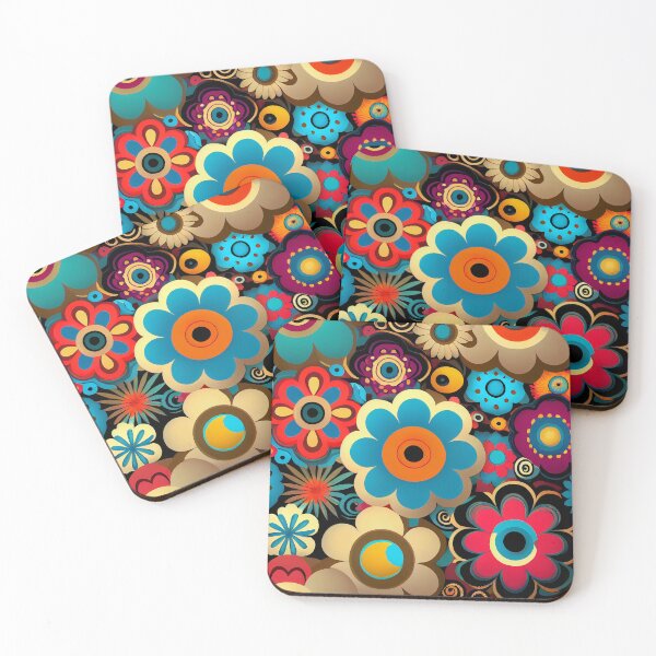 Item preview, Modern-Day Retro Floral Pattern designed and sold by MTJ-Mushrooms.