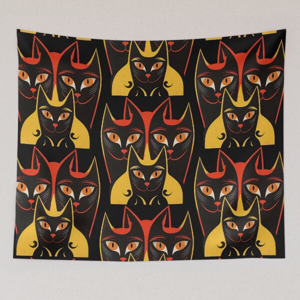 Item preview, Three Feline Abstractions designed and sold by DiamondPixel.