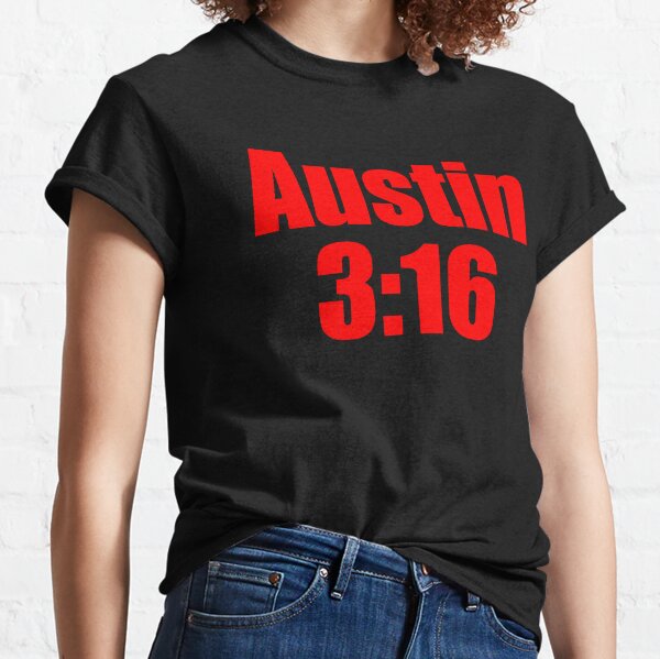 Girl's WWE Stone Cold Steve Austin 3:16 Animated Graphic Tee