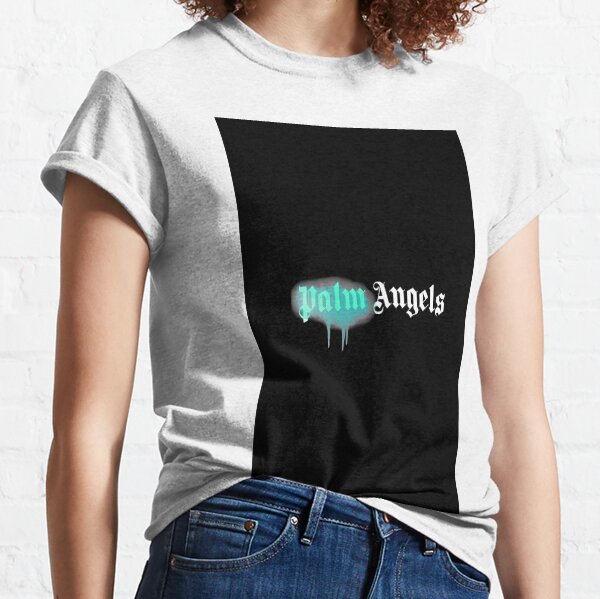 Palm Angels Paris Black Sprayed Collection Essential T-Shirt by Xbeatz